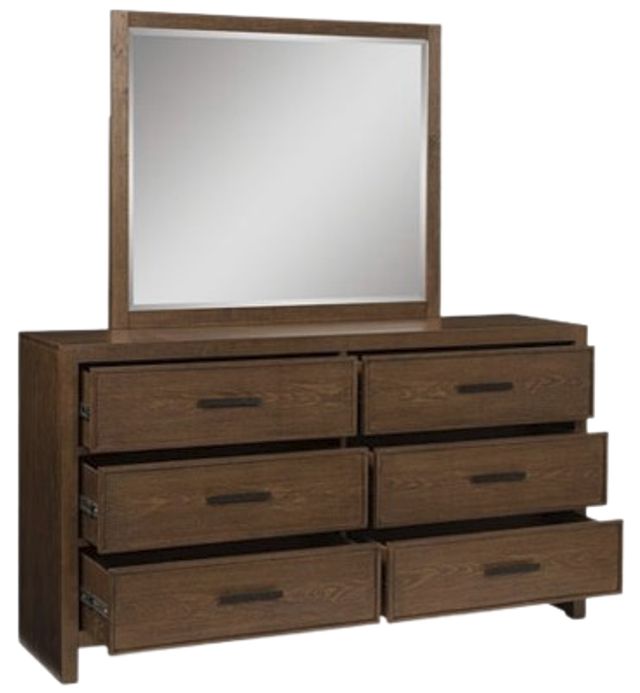 Benchcraft® Lelander Brown Dresser and Mirror-2