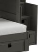 Elements International Cali Kids Gray Youth Twin Over Full Bunk with Staircase and Trundle-1