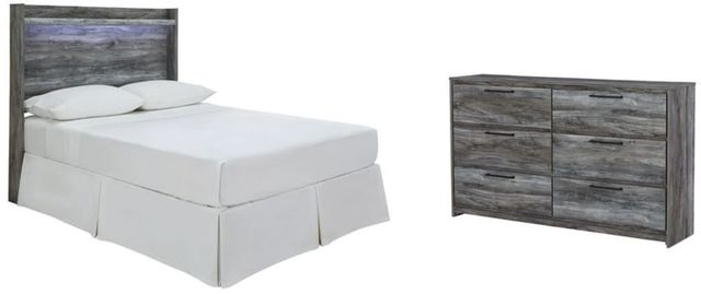 Baystorm Full Panel Headboard - Gray