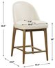 Uttermost® Stitches Ecru/Warm Walnut Counter Stool-2