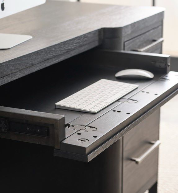 aspenhome® Sloane Mink 66" Executive Desk-3