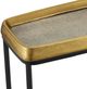 Currey & Company Tanay Antique Brass Console Table with Graphite Black Iron Framework-3