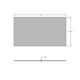Amisco Customizable Asterisk Glass Top 39" Rectangular Table with Metal Stand-3