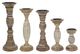 A & B Home Kopan 5-Piece Brown Candle Holder Set-3