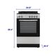 Element® 24" Stainless Steel Freestanding Gas Range-1