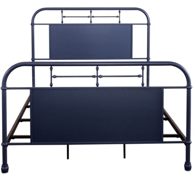 Liberty Furniture Vintage Navy Queen Metal Rod Bed-2