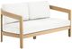 New Classic® Home Furnishings Wesley White Acacia/Fabric Outdoor Patio Loveseat-0