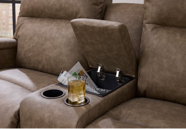 Best® Home Furnishings Customizable Maverly Manual Reclining Space Saver® Loveseat with Console-4