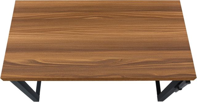 Bureau avec ajustement en hauteur de Monarch Specialties - Noir/Noyer-4