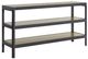 Bernards Elure Peppercorn Channel Console Table-0