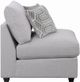 Coaster® Cambria Grey Armless Chair-3