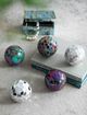 A & B Home Abbot 5-Piece Black/Clear Mosaic Deco Ball Set-5