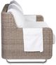 Flexsteel® Vista Natural/Warm Gray Canvas/Wicker Outdoor Loveseat-2