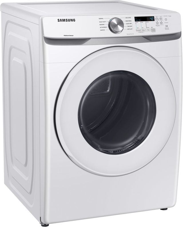 Samsung 7.5 Cu. Ft. White Front Load Gas Dryer-2