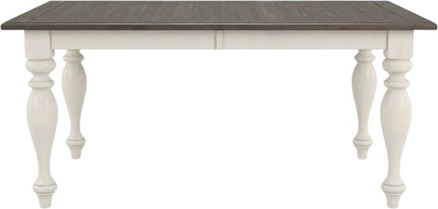 Sunny Designs™ Pasadena Buckskin Extension Dining Table with Marble White Base  -2