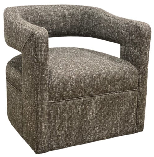 Jofran Inc. Lexy Choco Swivel Chair | Fowler's Fine Furnishings