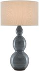 Currey & Company Cymbeline Natural/Steel Blue Table Lamp-0