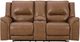 Signature Design by Ashley® Trasimeno Caramel Power Reclining Loveseat with Console-1