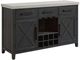 Elements International Axel Espresso/Light Gray Server-0
