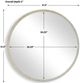 Uttermost® Break The Ice Warm Champagne Round Mirror-2