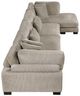 Homelegance® Traverse 4-Piece Brown Modular Sectional with Reversible Chaise-4