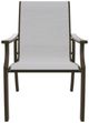 Telescope Casual St. Catherine Abalone/Beachwood Aluminum/Fabric Outdoor MGP Sling Arm Chair-1