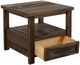 International Furniture Direct Dutton Brown End Table-4
