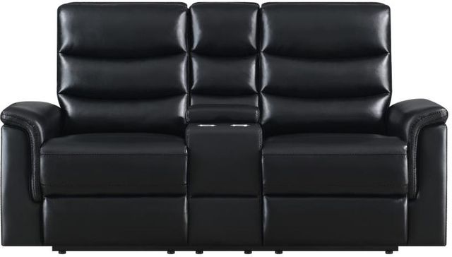 Coaster® Dario 3-Piece Black Reclining Living Room Set-2