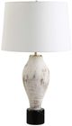 Uttermost® Magdaline Distressed White Table Lamp-0