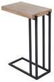Moe's Home Collection Mila Natural C-Table with Black Metal Base-1