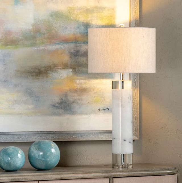 Crestview Collection Sheffield White Table Lamp-1