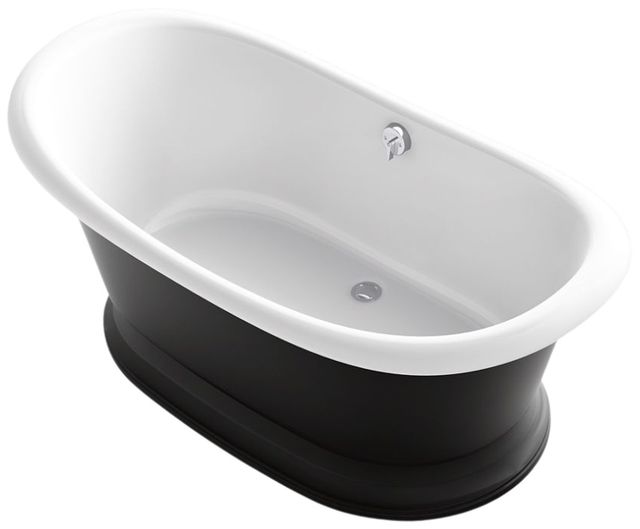 KOHLER® Artifacts™ White 66.13" X 32.5" Freestanding Bath-0