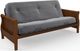 dhp furniture® Gray Wood Futon with Arms-0