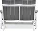 Nature's Best Furniture Customizable Contemporary 4' Polyethylene Outdoor Glider Bench-3