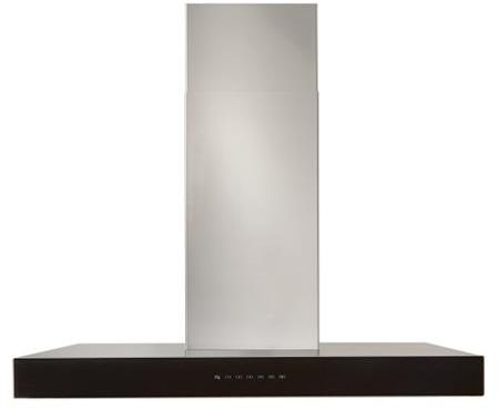 Best® Ispira 30" Stainless Steel with Black Glass Wall Mounted Range Hood-1