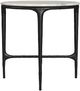 Coaster® Hermas White End Table with Black Base-3