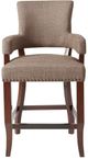 Olliix by Madison Park Brown Dawson Arm 26‘’ Counter Stool-1