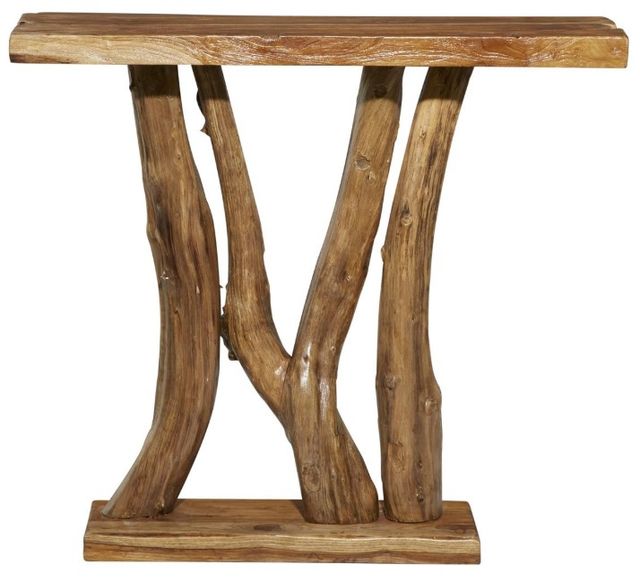 Deco Marche Brown 35" Console Table-2