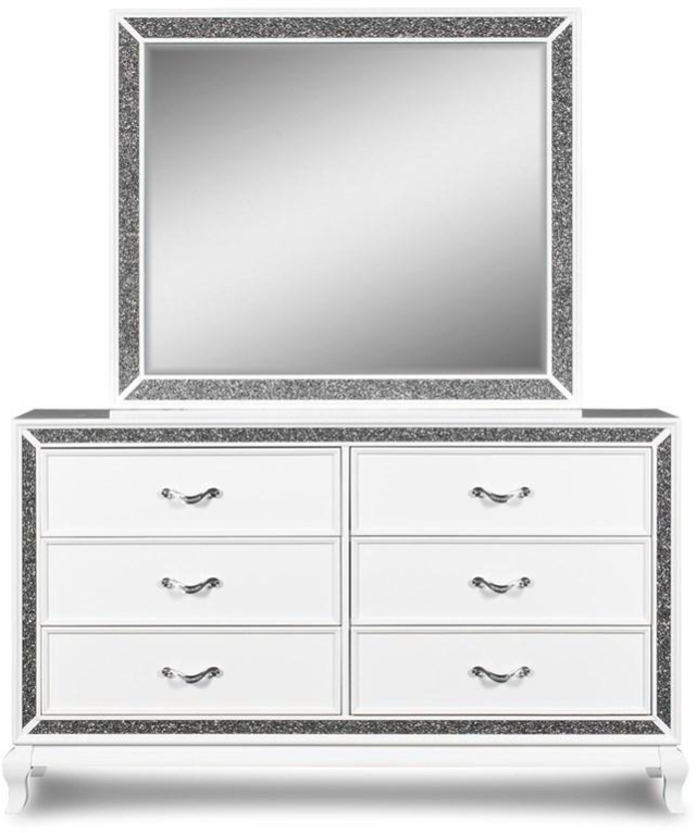 New Classic® Home Furnishings Park Imperial White Mirror-1