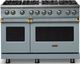 Viking® 5 Series 48" Novembery Sky Pro Style Gas (LP) Range with Brushed Brass Trim-0