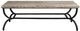 Universal Explore Home™ Griffith Park Beige Cocktail Table with Rubbed Bronze Base-2