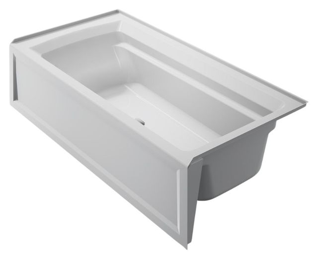 KOHLER® Archer® Ice Gray 72" x 36" Alcove Bath with Bask® Heated Surface - Right Drain-0