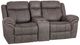 Powell® Galloway Stone Gray Manual Reclining Loveseat -0