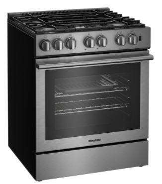 Blomberg­® 30" Stainless Steel Slide-In Dual Fuel Range-3