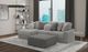 Jackson Furniture Canyon 3-Piece Gray/Platinum/Zinc Left-Arm Facing Sectional and Ottoman-1