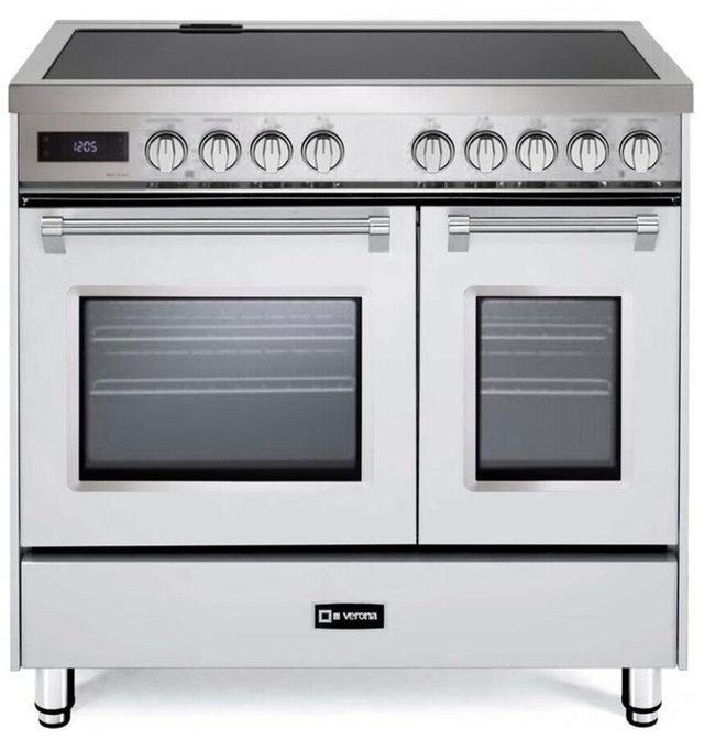 Verona® Ultima 36" Matte Black Freestanding Electric Range-0