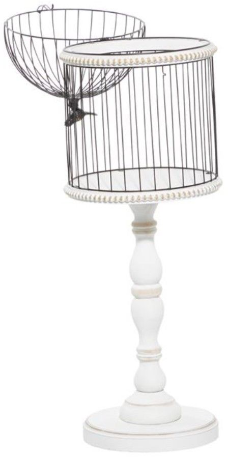Deco Marche Black/White Beaded Birdcage-2