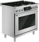 Bosch® 800 Series 36” Stainless Steel Freestanding Dual Fuel Range-2