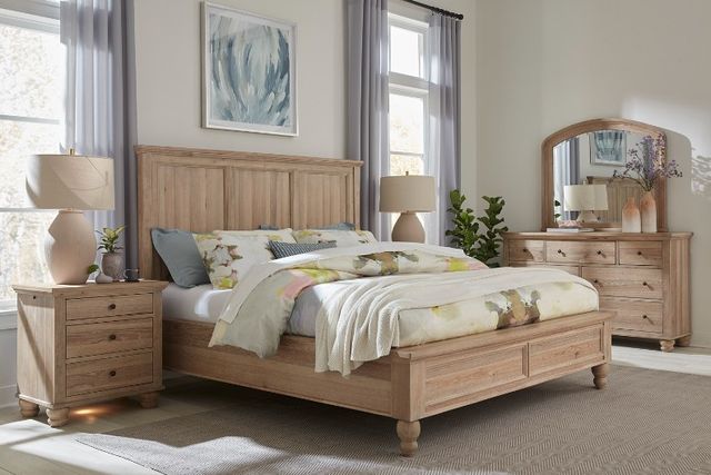 aspenhome® Cambridge Modern Khaki Queen Panel Bed-2