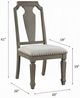 ACME Furniture Zumala 2-Piece Beige/Weathered Oak Side Chair Set-2